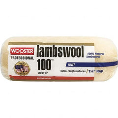 Wooster Brush - 1-1/4" Nap, 9" Wide Paint Roller - Extra-Rough Texture, Lambswool - Benchmark Tooling