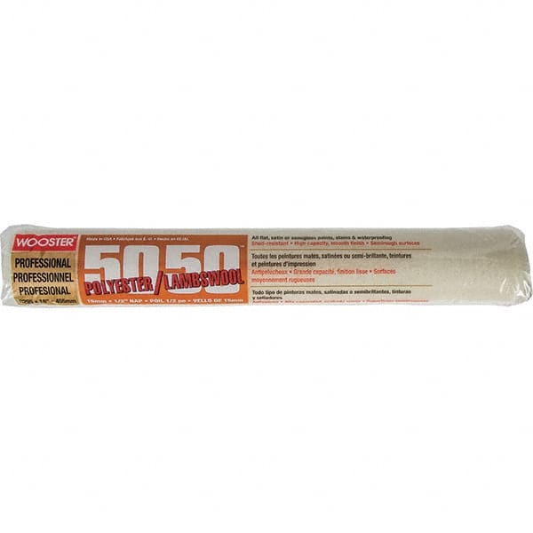 Wooster Brush - 1/2" Nap, 18" Wide Paint Roller - Semi-Rough Texture, Wool/Poly Blend - Benchmark Tooling