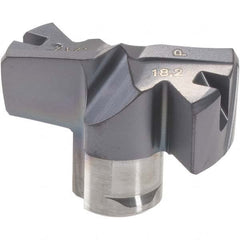 Iscar - Series FCP, 18.21mm Diam Grade IC908 Replaceable Drill Tip - Carbide, TiAlN/TiN Finish, 18 Seat Size - Benchmark Tooling