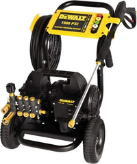 DeWALT - Electric, 13 Amp, 1.5 hp, 1,500 psi, 1.8 GPM, Cold Water Pressure Washer - Triplex Plunger, 25' x 1/4" Hose, 120 Max Volts - Benchmark Tooling