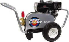 Simpson - Gas, 11.7 hp, 4,200 psi, 4 GPM, Cold Water Pressure Washer - AAA Triplex, 50' x 3/8" Hose - Benchmark Tooling