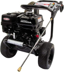 Simpson - Gas, 8.5 hp, 4,000 psi, 2.8 GPM, Cold Water Pressure Washer - AAA Triplex, 50' x 3/8" Hose - Benchmark Tooling