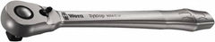 Wera - 1/2" Drive Slim Line Head Quick-Release Ratchet - Satin Finish, 281mm OAL, 76 Gear Teeth, Ergonomic Handle, Reversible Head - Benchmark Tooling