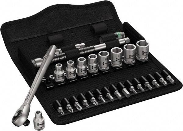 Wera - 1/4" Drive Standard Socket Set - 3/16 to 1/2" - Benchmark Tooling