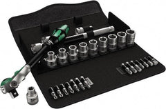 Wera - 1/2" Drive Standard Socket Set - 3/8 to 13/16" - Benchmark Tooling