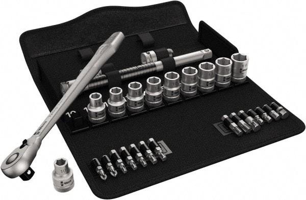 Wera - 1/2" Drive Standard Socket Set - 10 to 19mm - Benchmark Tooling