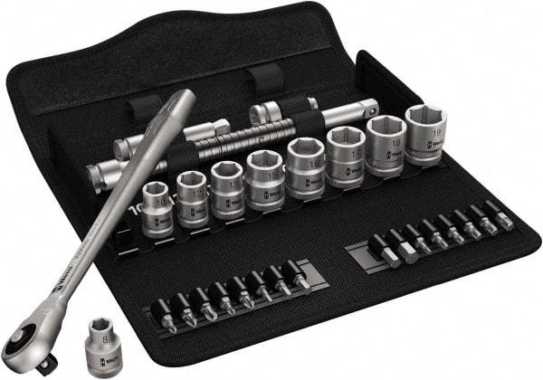 Wera - 3/8" Drive Standard Socket Set - 8 to 19mm - Benchmark Tooling