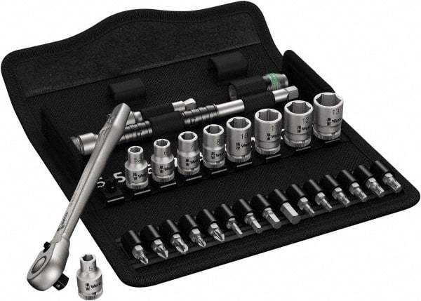 Wera - 1/4" Drive Standard Socket Set - 5 to 13mm - Benchmark Tooling