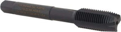 Kennametal - 1/2-20, 3 Flute, Oxide Finish, Vanadium High Speed Steel Spiral Point Tap - Plug Chamfer, Right Hand Thread, 3-3/8" OAL, 23.9mm Thread Length, 9.32mm Shank Diam, Series GOtap - Exact Industrial Supply