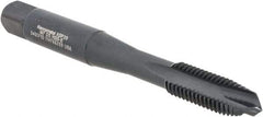 Kennametal - M7x1.00, 3 Flute, Oxide Finish, Vanadium High Speed Steel Spiral Point Tap - Plug Chamfer, Right Hand Thread, 2-23/32" OAL, 17.5mm Thread Length, 8.08mm Shank Diam, Series GOtap - Exact Industrial Supply