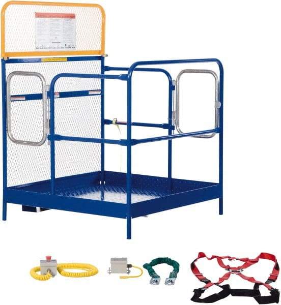 Vestil - 60" Platform - Forklift Work Platform, 1,000 Lb Capacity, 60" Platform Height, 48" Base Width x 48" Base Depth - Benchmark Tooling