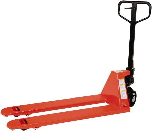 Vestil - 5,500 Lb Capacity, 7-3/4" Lift Economy Pallet Truck - 2-7/8" Min Lift Height, 48" Fork Length x 20-5/8" Fork Width, 20" Overall Width - Benchmark Tooling