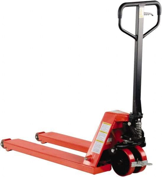 Vestil - 5,000 Lb Capacity, 8" Lift Wheel Nose Pallet Truck - 3-1/2" Min Lift Height, 38" Fork Length x 20" Fork Width, 20" Overall Width - Benchmark Tooling