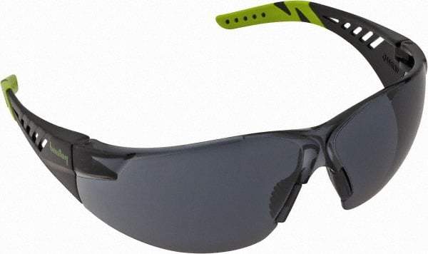 PRO-SAFE - Gray Lenses, Frameless Safety Glasses - Anti-Fog, Scratch Resistant, Size Universal, Wrap Around - Benchmark Tooling
