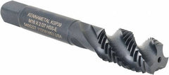Kennametal - M16x2.00 3 Flute 6H Modified Bottoming Spiral Flute Tap - Vanadium High Speed Steel, Oxide Finish, 3-13/16" OAL, Right Hand Flute, Right Hand Thread, D7, Series GOtap\xAE - Benchmark Tooling