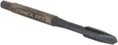 Kennametal - #10-24, 2 Flute, Oxide Finish, Vanadium High Speed Steel Spiral Point Tap - Plug Chamfer, Right Hand Thread, 2-3/8" OAL, 12.7mm Thread Length, 4.93mm Shank Diam, 2B/3B Class of Fit, Series GOtap - Exact Industrial Supply