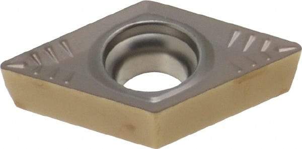 Walter - DCMT32.51 PM5 Grade WSM20 Carbide Turning Insert - 55° Diamond, 3/8" Inscr Circle, 5/32" Thick, 1/64" Corner Radius - Benchmark Tooling