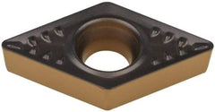 Walter - DCMT32.52 PM5 Grade WPP20 Carbide Turning Insert - TiCN/Al2O3/TiN Finish, 55° Diamond, 3/8" Inscr Circle, 5/32" Thick, 1/32" Corner Radius - Benchmark Tooling
