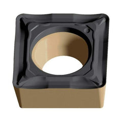 Walter - SCMT32.52 PF4 Grade WPP01 Carbide Turning Insert - TiCN/Al2O3/TiN Finish, 90° Square, 3/8" Inscr Circle, 5/32" Thick, 1/32" Corner Radius - Benchmark Tooling