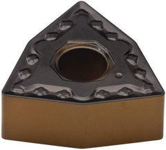 Walter - WNMG542 NM4 Grade WPP30 Carbide Turning Insert - TiCN/Al2O3/TiN Finish, 80° Trigon, 5/8" Inscr Circle, 1/4" Thick, 1/32" Corner Radius - Benchmark Tooling