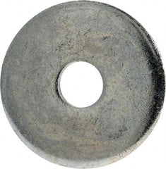 Gibraltar - 1/2" Screw, Steel Fender Flat Washer - 17/32" ID x 2" OD, 1/4" Thick, Zinc-Plated Finish - Benchmark Tooling