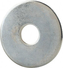 Gibraltar - 5/8" Screw, Steel Fender Flat Washer - 11/16" ID x 2-1/2" OD, 1/8" Thick, Zinc-Plated Finish - Benchmark Tooling