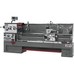 Jet - 22" Swing, 80" Between Centers, 230 Volt, Triple Phase Engine Lathe - 7MT Taper, 10 hp, 25 to 1,800 RPM, 3-1/8" Bore Diam, 40" Deep x 49" High x 136" Long - Benchmark Tooling