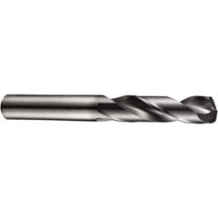 Screw Machine Length Drill Bit: 0.5313″ Dia, 140 °, Solid Carbide Coated, Right Hand Cut, Spiral Flute, Straight-Cylindrical Shank, Series R458