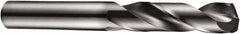 DORMER - 10mm 140° Spiral Flute Solid Carbide Screw Machine Drill Bit - TiAlN Finish, Right Hand Cut, 47mm Flute Length, 89mm OAL, Four Facet Split Point, Straight Shank - Benchmark Tooling