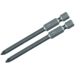 NO 1 70MM OAL POZIDRIV POWER BIT 2/P - Benchmark Tooling