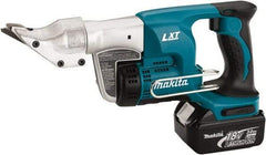 Makita - 2,800 SPM, Pistol Grip Handle, Handheld Cordless Shear - 18 Gauge Cutting Capacity - Benchmark Tooling