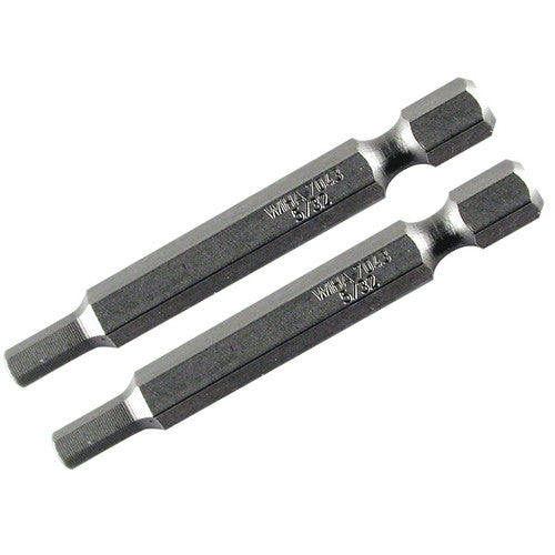 2.0MM 70MM OAL HEX POWER BIT 2/PK - Benchmark Tooling