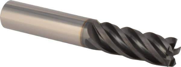 Iscar - 5/8", 5 Flute, Solid Carbide, Corner Chamfer End Mill - 4" OAL, 1.56" LOC - Benchmark Tooling