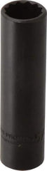Proto - 5/8", 1/2" Drive, Deep Hand Socket - 12 Points, 3-1/4" OAL, Alloy Steel, Black Finish - Benchmark Tooling