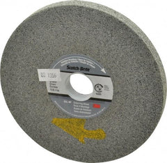 3M - 6" Diam, 1/2" Face Width, 1" Center Hole, Fine Grade, Silicon Carbide Deburring Wheel - Convolute, Hard Density 10 Grade, 6,000 RPM - Benchmark Tooling