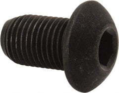 Value Collection - 3/8-24 UNF Hex Socket Drive, Button Screw - Alloy Steel, Black Oxide Finish, Fully Threaded, 5/8" Length Under Head - Benchmark Tooling