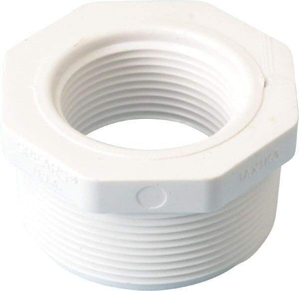 Value Collection - 2 x 1-1/4" PVC Plastic Pipe Bushing - Schedule 40, MIPT x FIPT End Connections - Benchmark Tooling