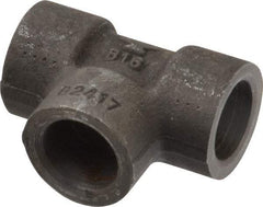 Made in USA - Size 3/8", Class 3,000, Forged Carbon Steel Black Pipe Tee - 3,000 psi, Socket Weld End Connection - Benchmark Tooling