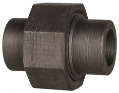 Made in USA - Size 1/4", Class 3,000, Forged Carbon Steel Black Pipe Union - 3,000 psi, Socket Weld End Connection - Benchmark Tooling