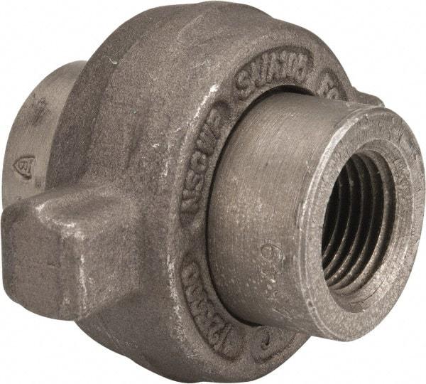 Made in USA - Size 1/2", Class 3,000, Forged Carbon Steel Black Pipe Lug Union - 3,000 psi, Threaded End Connection - Benchmark Tooling