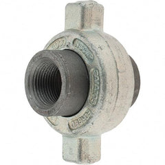 Made in USA - Size 3/4", Class 3,000, Forged Carbon Steel Black Pipe Lug Union - 3,000 psi, Threaded End Connection - Benchmark Tooling