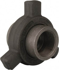 Made in USA - Size 1-1/2", Class 3,000, Forged Carbon Steel Black Pipe Lug Union - 3,000 psi, Threaded End Connection - Benchmark Tooling