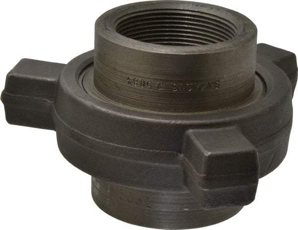 Made in USA - Size 2", Class 3,000, Forged Carbon Steel Black Pipe Lug Union - 3,000 psi, Threaded End Connection - Benchmark Tooling