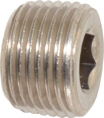 Value Collection - 3/8" Internal Pipe, Brass Countersunk Plug - MNPT - Benchmark Tooling