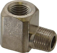 Value Collection - 1/8" Internal Pipe, Brass 90° Street Elbow - FNPT x MNPT - Benchmark Tooling