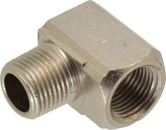 Value Collection - 3/8" Internal Pipe, Brass 90° Street Elbow - FNPT x MNPT - Benchmark Tooling