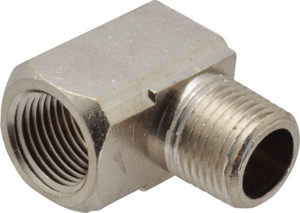 Value Collection - 1/2" Internal Pipe, Brass 90° Street Elbow - FNPT x MNPT - Benchmark Tooling