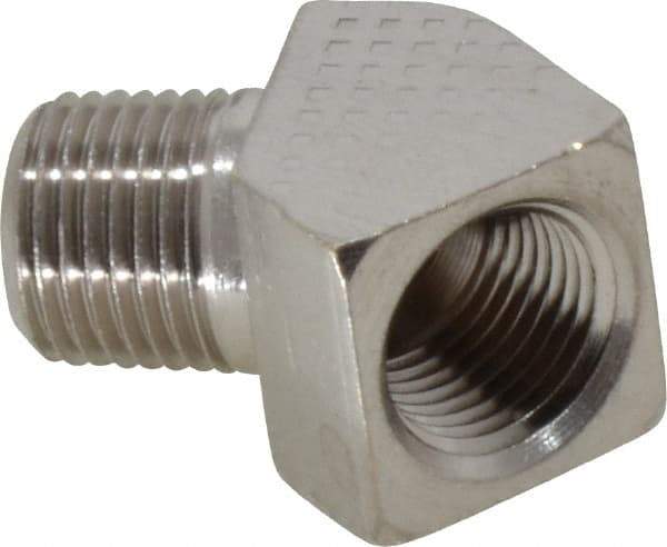 Value Collection - 1/8" Internal Pipe, Brass 45° Street Elbow - FNPT x MNPT - Benchmark Tooling