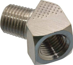 Value Collection - 1/4" Internal Pipe, Brass 45° Street Elbow - FNPT x MNPT - Benchmark Tooling