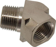 Value Collection - 3/8" Internal Pipe, Brass 45° Street Elbow - FNPT x MNPT - Benchmark Tooling